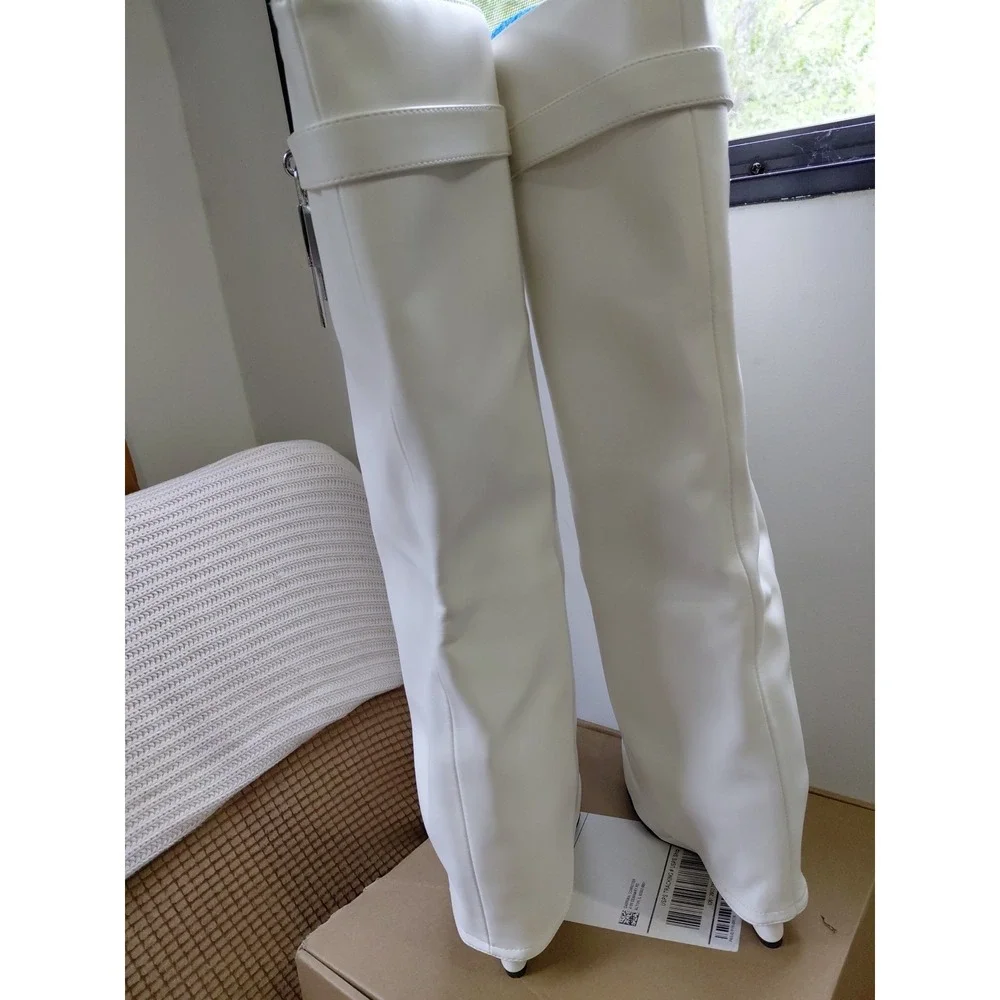 New Fold Over Skirted Knee Boots 3